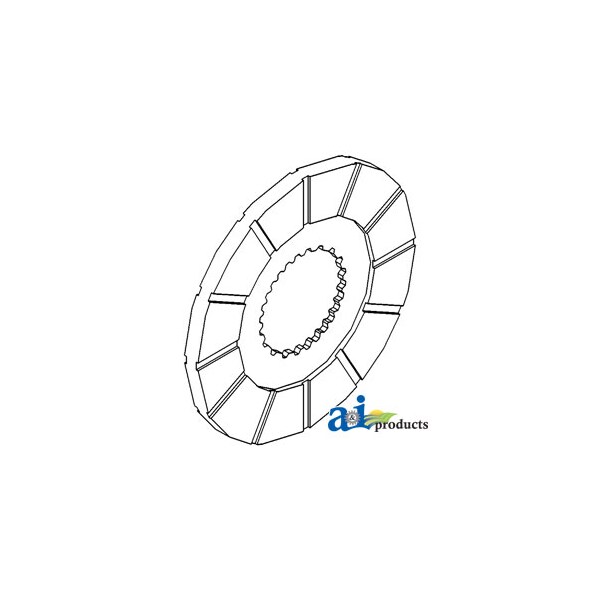 Disc, Bonded Brake 8" x8" x1"